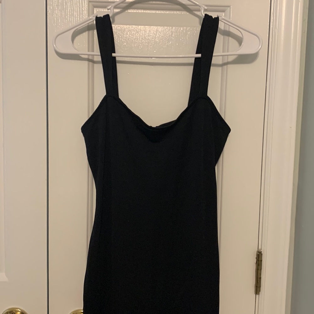 Kenar Studio black midi dress